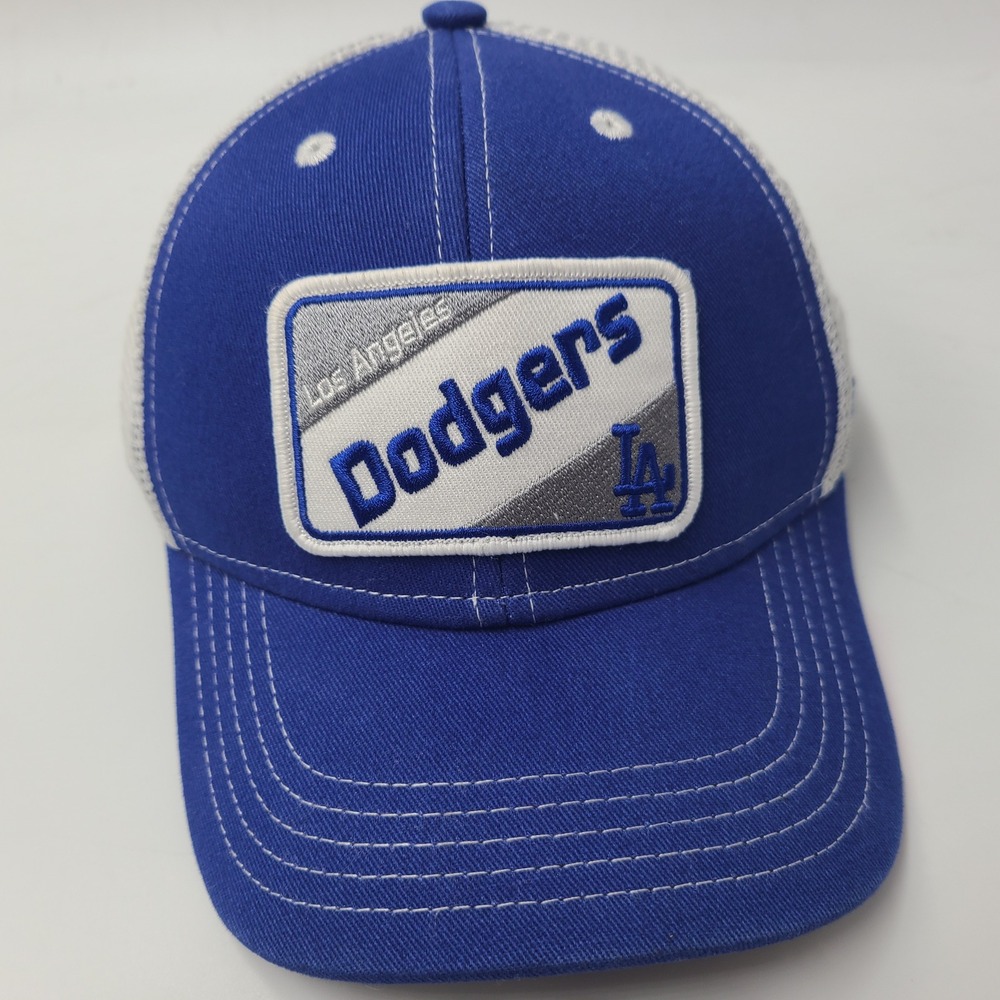 Child Los Angeles Dodgers Hat Snapback Trucker Mesh 47 Brand Blue White MLB Kids